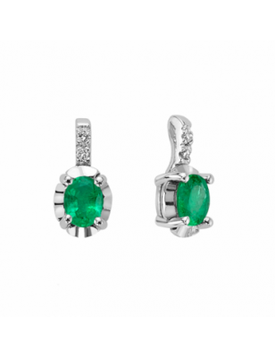Miluna Orecchini Diamanti e Smeraldi ERD2473