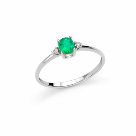 Miluna Anello Diamanti e Smeraldi LID3647