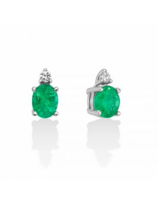 Miluna Orecchini Diamanti e Smeraldi ERD2702