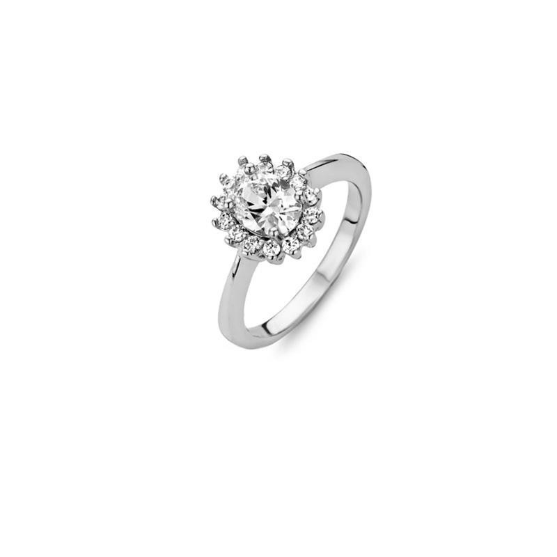 New Bling Anello Solitari Con Contorno 943282895-50 New Bling Anello Solitari Con Contorno 943282895-50