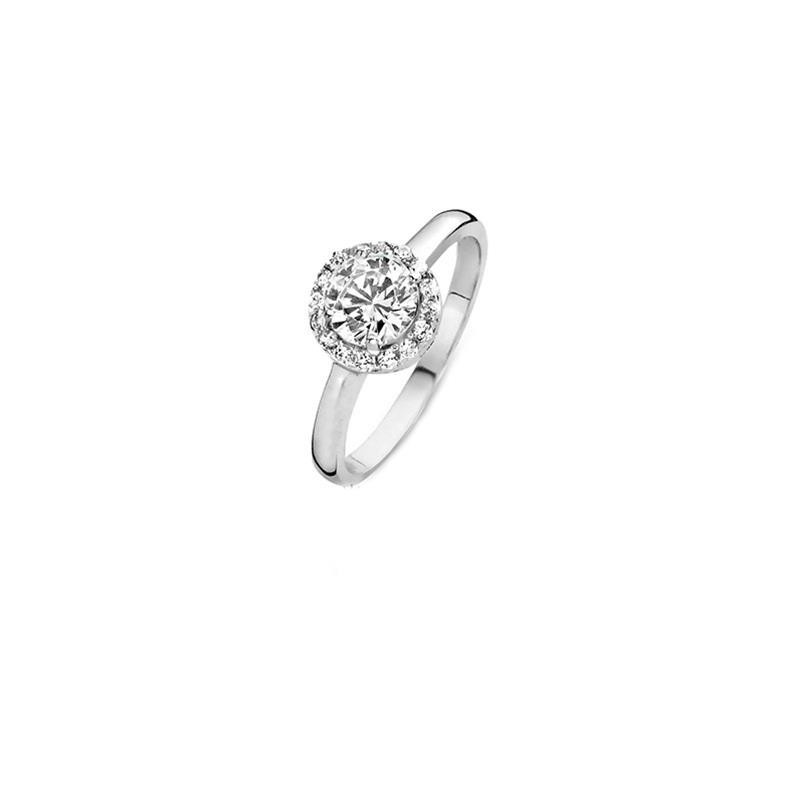 New Bling Anello Solitari Con Contorno 943283907-56 New Bling Anello Solitari Con Contorno 943283907-56