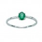 Miluna Anello Diamante e Smeraldo LID3216