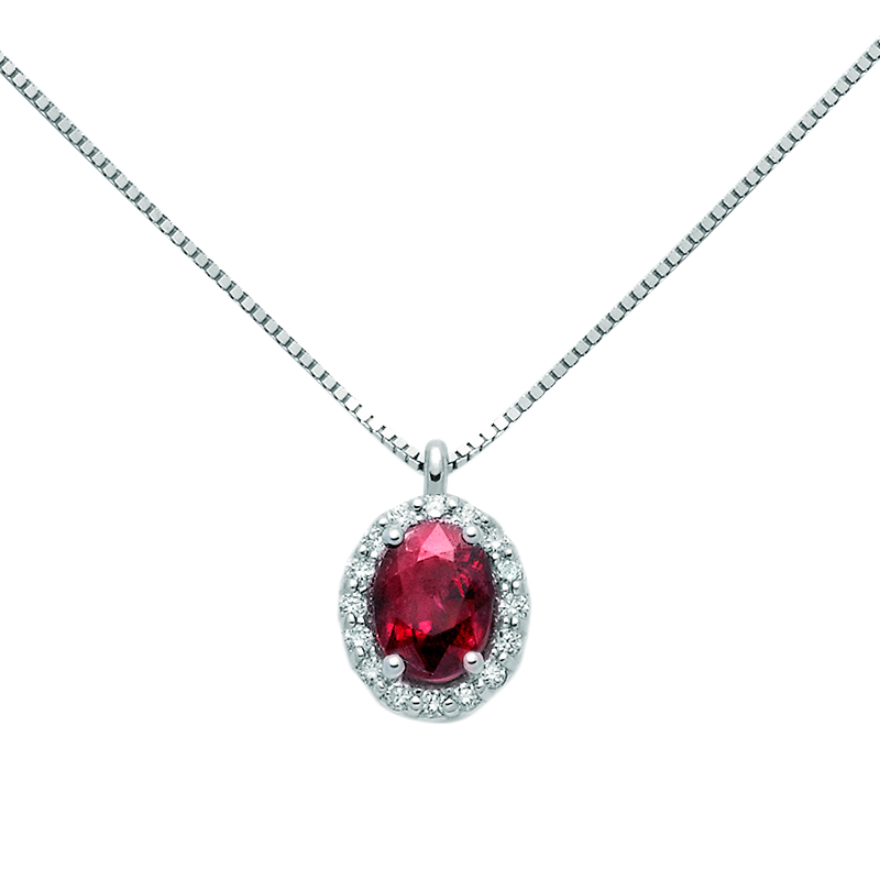 Miluna Collana Rubino CLD4095