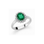 Miluna Anello Diamante e Smeraldo LID3385