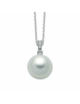 Miluna Collana Perla e Diamanti PCL5501