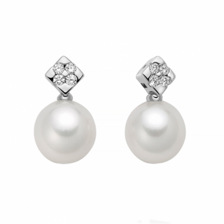 Miluna Orecchini Diamanti e Perle PER2651