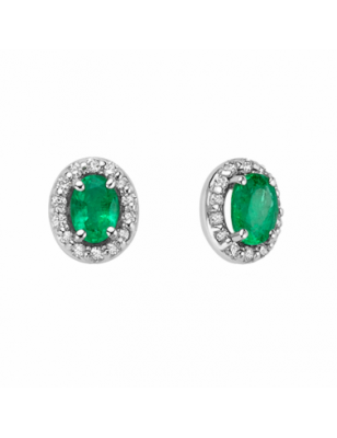Miluna Orecchini Diamanti e Smeraldi ERD2394