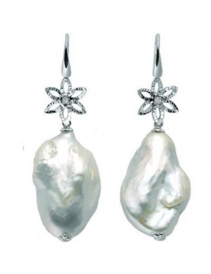 Miluna Orecchini Diamanti e Perle PER2029
