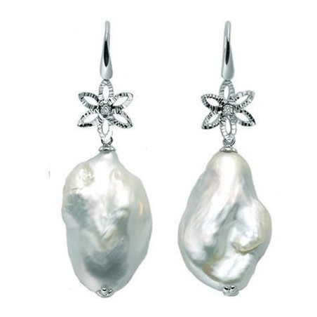 Miluna Orecchini Diamanti e Perle PER2029
