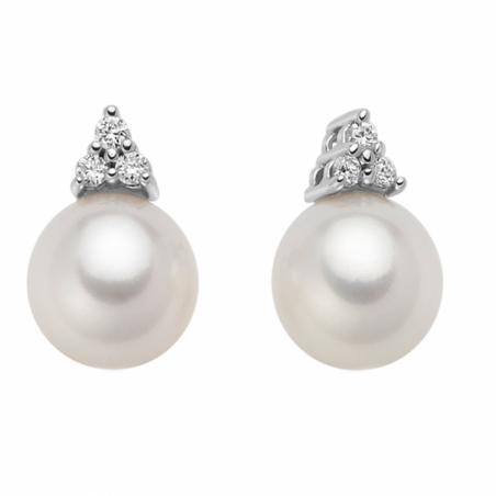 Miluna Orecchini Diamanti e Perle PER2591