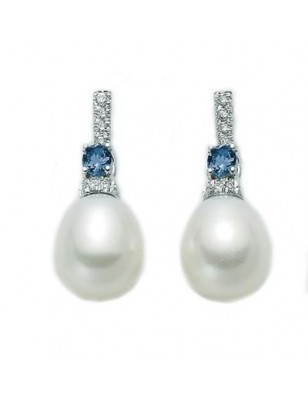 Miluna Orecchini Diamanti e Perle PER1687