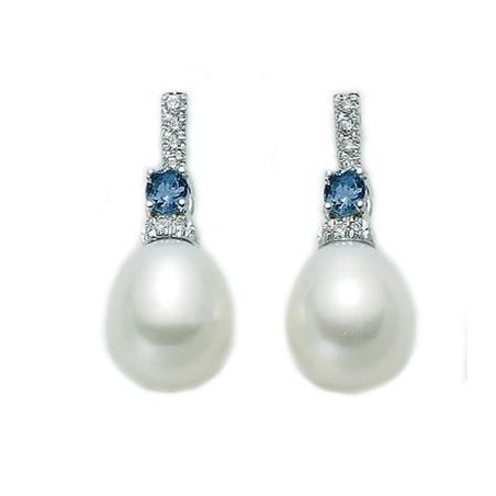 Miluna Orecchini Diamanti e Perle PER1687